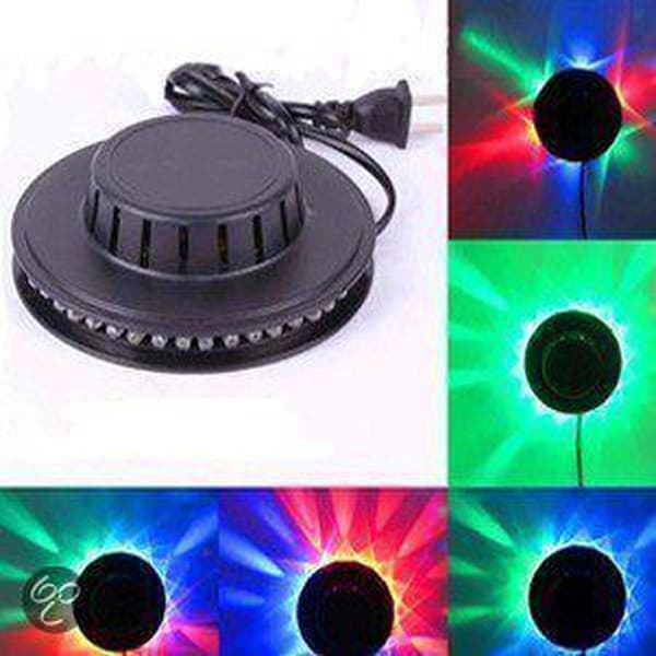 ING LED Musta RGB Disco Tornado UFO Seinävalaisin