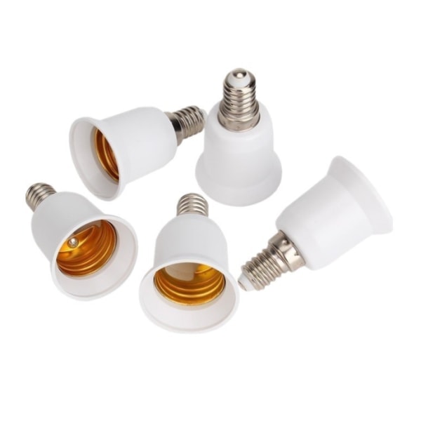 10 st E14 till E27 sockeladapter