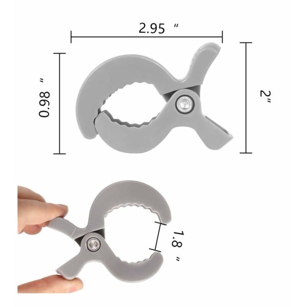 8-pack Blandade Färger Vagnklämmor för Fästning av Muslin och Leksaker, Sätesöverdrag, Filtklämmor, Universal Plastklämmor