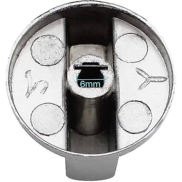 6 mm universaali metalli kaasugrillin nupit, universaali uuni/liesi/keittopöydän nupit