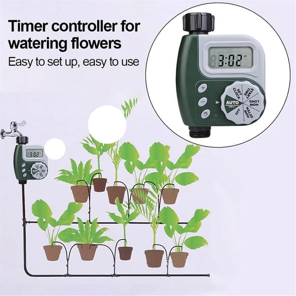 Sprinkler Timer Trädgårdssprinkler Programmerbar Trädgårdsslang Vattningstimer Med Regnfördröjning Manuell Vattningsfunktion Slangtimer Automatisk