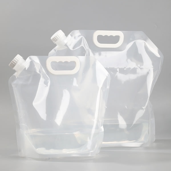 2-PACK 10L Portable Collapsible Water Cans. Water jug (transparent)