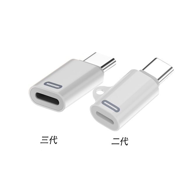 Lightning til USB-C-adapter for f.eks. iPhone 15 Third Generation