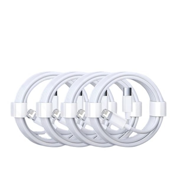 4-pak Offisielt Sertifisert 20W 2M Hurtigladekabel for Apple iPhone 6 - 14-serien