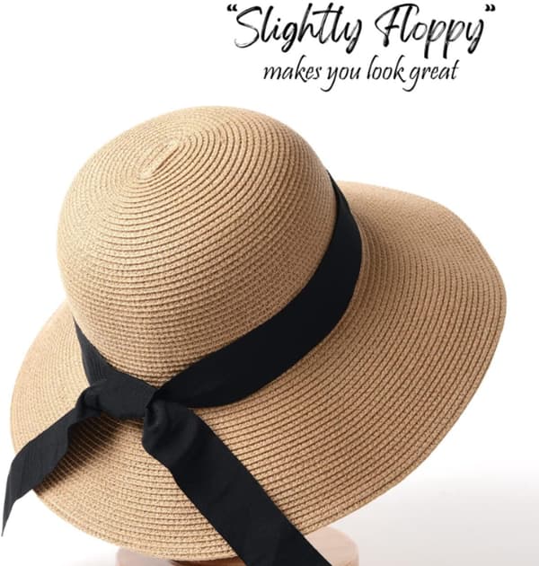 Dame strandhat – Solhat – Kasket – Hovedomkreds 57 cm – Akryl – Khaki