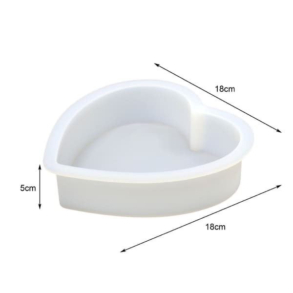 Epoxy resin form, stor, hjerteform, silikoneforme, epoxy resin, til konservering af blomster, boligdekoration