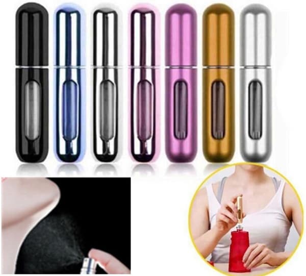 ING Nya 5 ml bärbara mini parfymsprayflaskor, ett viktigt resetillbehör - förpackning med 8