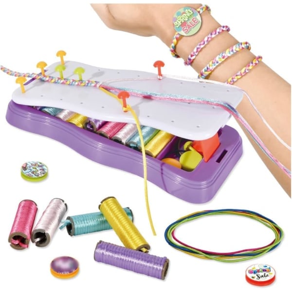 DIY Hand Rope Braider Set, Stretchy Bracelet Making Kit, Colorful Friendship Bracelet Maker, DIY Rope Bracelets, Friends