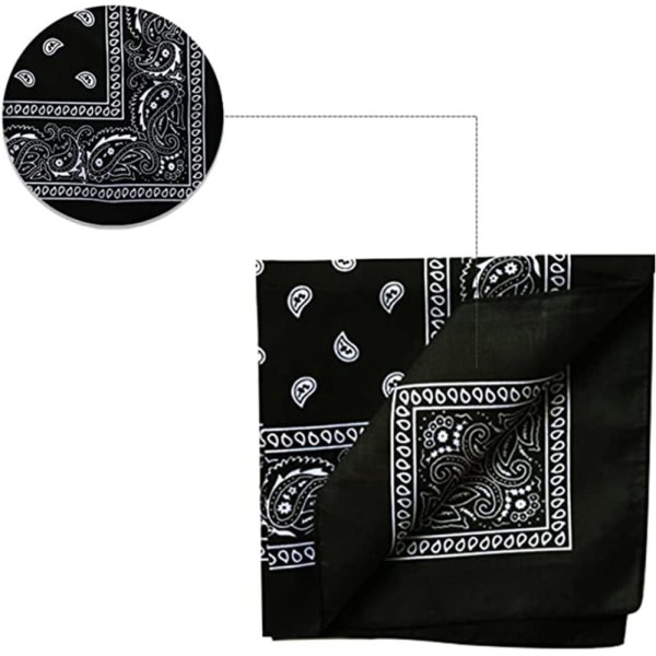 Nickituch Bandana, 3-pack Bandana huvudduk för kvinnor och män, bandanas (3-pack)