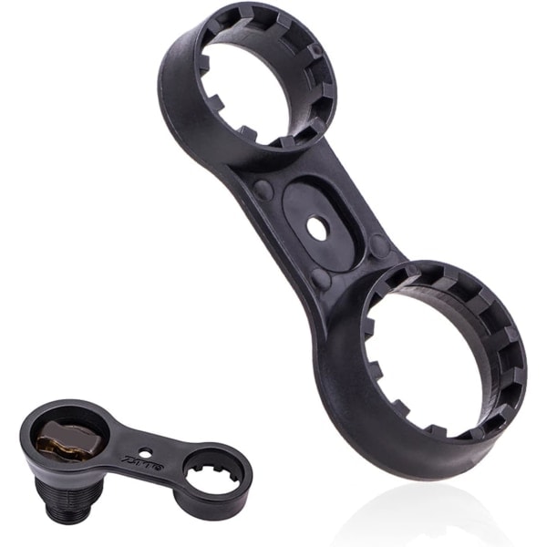 Dubbelhålscykelnyckel Cykelgaffelreparation Nyckel Ta bort Demonteringsverktygssats Passar SR Suntour XCT XCM XCR