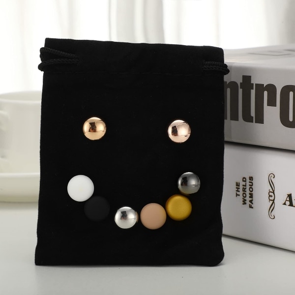 8 stk. Hijab Magnetiske Pins, Sterke Magnetiske Hijab Pins Knapper For Kvinner Multifunksjonelle Fargerike Sjal S