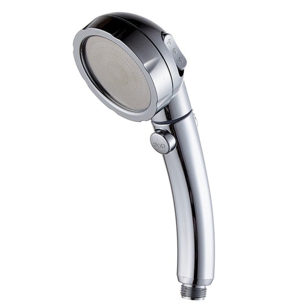 Handheld Shower Head with On/Off Pause Switch - 3 Spray Modes, Detachable Silver Shower Wand