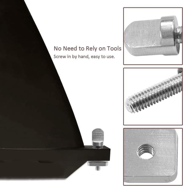 Avtakbar finne for stand-up paddleboards, kajakker, SUP surfebrett, longboard - universal