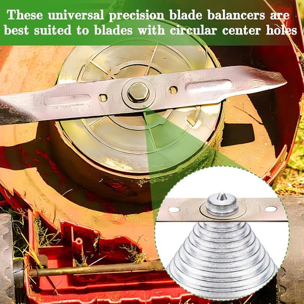 1-pakke - Præcisionsmetalbladbalancer - Universal plæneklipperbladbalancer