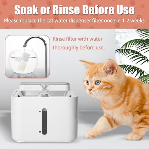 Kattekildfilter 32L - Filter til katte og hunde - Harpiks og aktivt kul - Erstatningsfilter - Vandfontæne - Til katte - 18 stk.