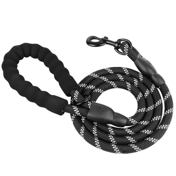 1,5 m nylon hundeleash Reflekterende polstret sikkerhedsleash