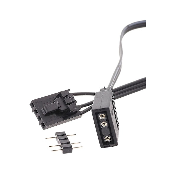 Adapterkabel til 4-pins Rgb til standard Argb 3-pins 5v connector Rgb 25cm