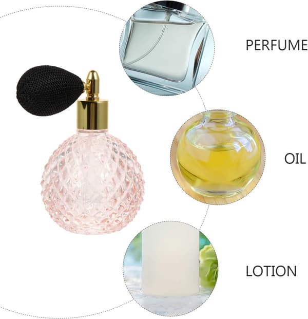 1 kpl - 100 ml Kristalliparfymipullo - Vintage-suihkepullo - Pinkki