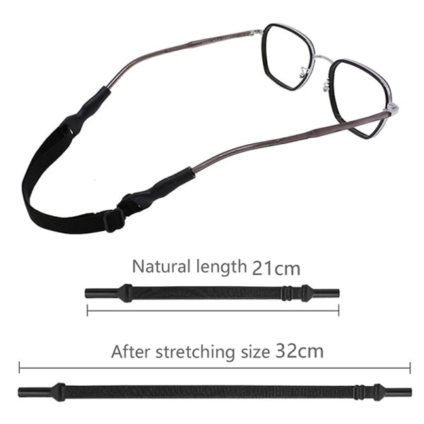 Brillerem med justerbar stropp, ingen hale, øyewear, 1 stk