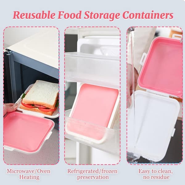 ING 3-delt - Sandwichbeholder - Silikon Sandwich Organizer