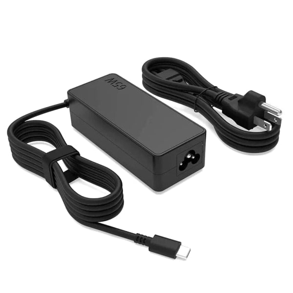 65W USB-C Portable Charger - Universal Fast Charging Adapter for Chromebooks, ThinkPads, and Notebooks