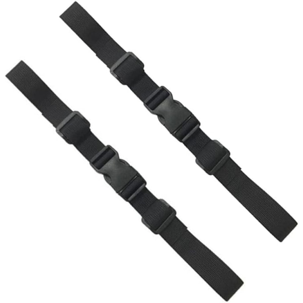 Ryggsäcksbröstrem, Justerbar Bröstrem för Tunga Ryggsäckar, Ryggsäcksbröstrem med Spänne, Bröstrem för Ryggsäck, 2 Par, Svart