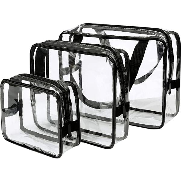 Gennemsigtig Stofpose Gennemsigtig Skuldertaske Rejsetaske Klar Stofpose Kufferter PVC Toiletartikler Organizer, Opfylder Stadionstandard