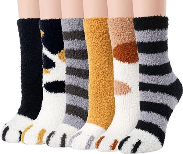 ING Fleece Sokker - Dame & Piger - 6 Par - Komfortable