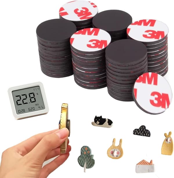 Sterke selvklebende magneter, egnet for flere bruksområder - 26 stk