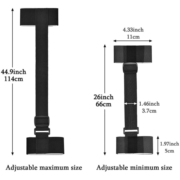 2 säädettävää olkahihnaa suksia varten