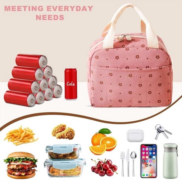 Kjølebag - Isolert lunsjbag for kvinner - Rosa kjøleboks