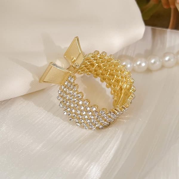 Hårklämmor med strass för hästsvans, 3-pack, halkfria.