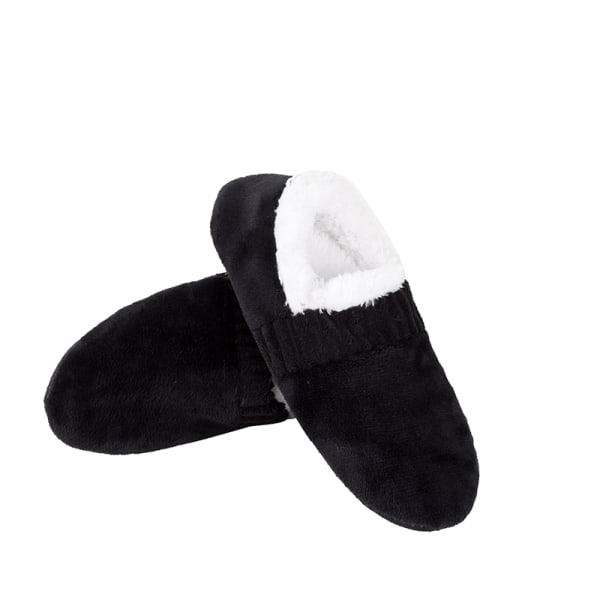 Soft soles for men, comfortable warm floor shoes Black 40-45