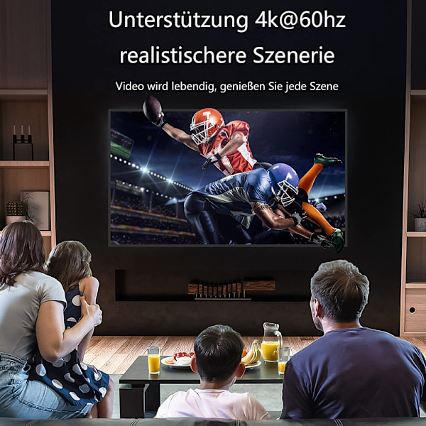 HDMI-splitter HDMI-bryter, 4K@60Hz Aluminium Toveis HDMI-bryter 2 inn 1 ut eller 1 inn 2 ut HDMI-splitter HDMI-veksler støtter HD 4K 3D for...