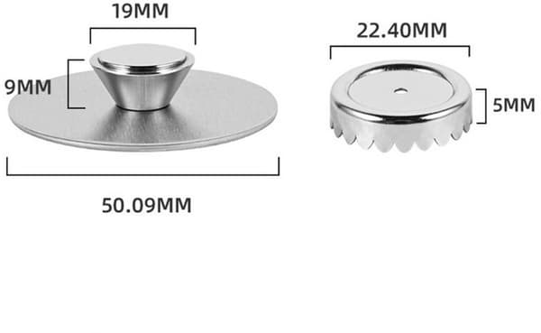 Magnetisk sæbeholder til badeværelset, Sæbeholder, Sølv badeværelseshylde, Ingen boring påkrævet, Rustfrit stål, Sølv