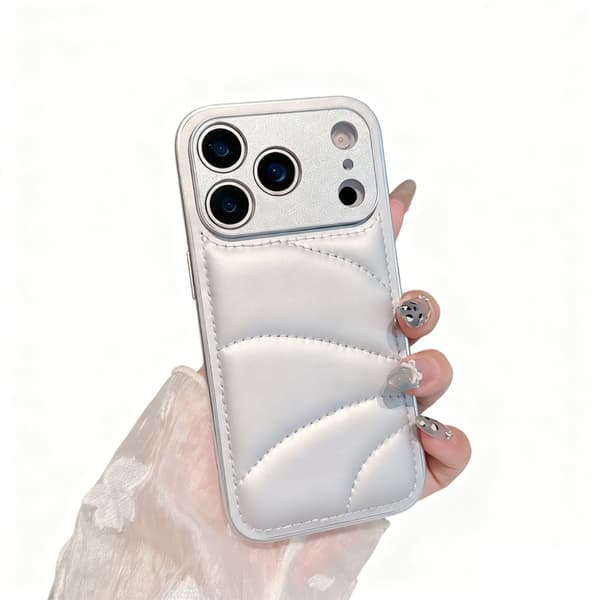 ING Fodral lämpligt för iPhone 17, dekompressionsdunjacksmaterial