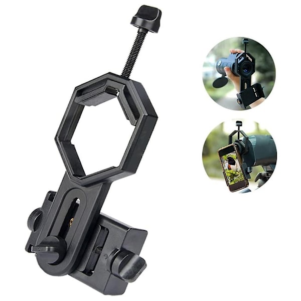 Mobiltelefon Teleskop Adapterbeslag, Fungerer med Kikkert Monokular Spotting Scope Mikroskop til ,-Perfekt