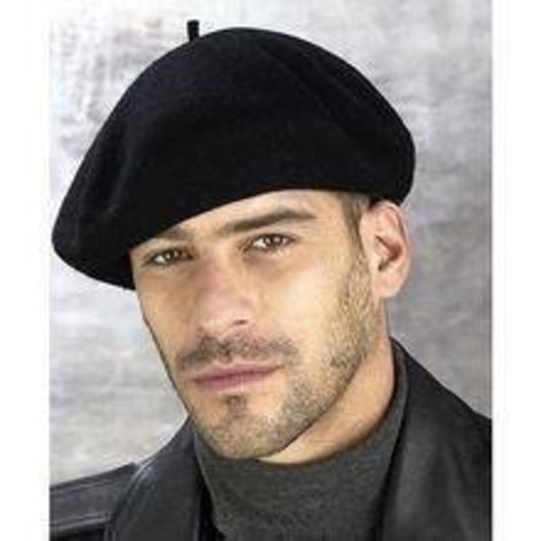 Svart beret for menn og kvinner svart