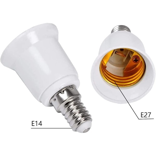 10 st E14 till E27 sockeladapter