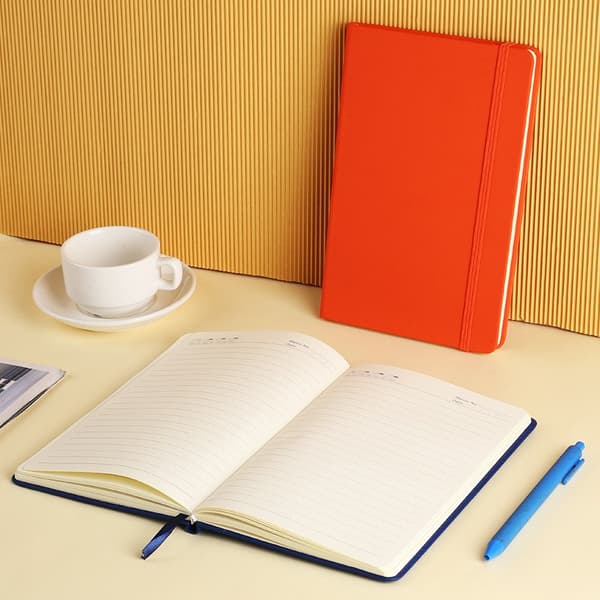 2 notesbøger/dagbøger/hardcover notesbøger/notesblokke/A5, 244 sider, sort