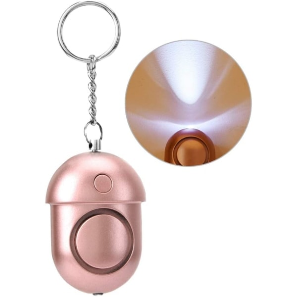 130dB Rose Survival Henkilökohtainen turvahälytin, 54x40mm Turvallisuussireenin naiset