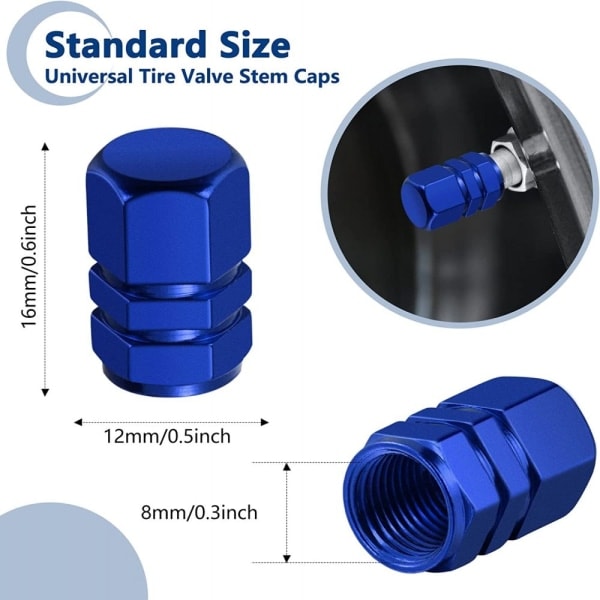 4 kpl Alloy-venttiilihatut, Auton rengasventtiilihatut, Auton tarvikkeet