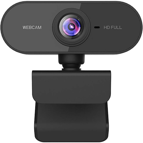 Dewanxin Full HD 1080P Webcam with Microphone, USB Streaming Camera with 360掳 Rotating Base for PC, Mac, Laptop, Skype, Gaming