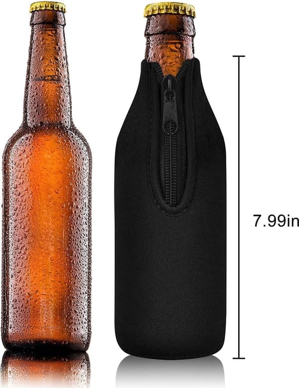 Olutpullon jäähdyttävä kansi - 12 unssin pitkäkaulainen pulloteline (4 väriä, 4 kappaletta)