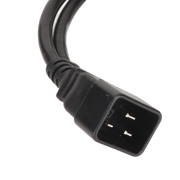 Dobbelt IEC320 C19 til C20 Strømkabel, Hun til Han Universal Y-Splitter Kabel, 12,6 Tommer