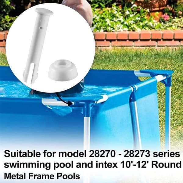 12-delars set med ersättningspoolkopplingar för pooler i 28270-28273-serien, 6x2 cm (vit)