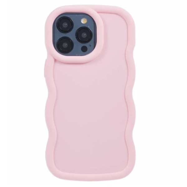 iPhone 13 Pro Max -puhelimen kuori, aaltoileva vaaleanpunainen