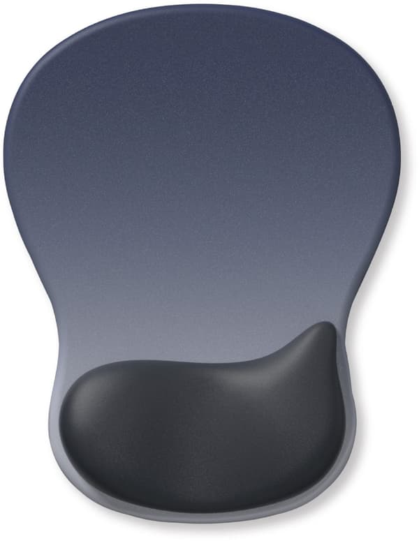 Vattendroppe Silikon Handledsmusmatta, Minimalistisk Gradient, Förtjockad Halkskydd, Ergonomisk Datorhanddyna, Mörkblå Grå Gradient, 1-pack