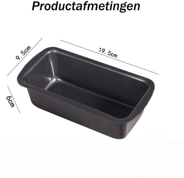 2-delt non-stick brødbageform - rektangulær kageform til brød og kager