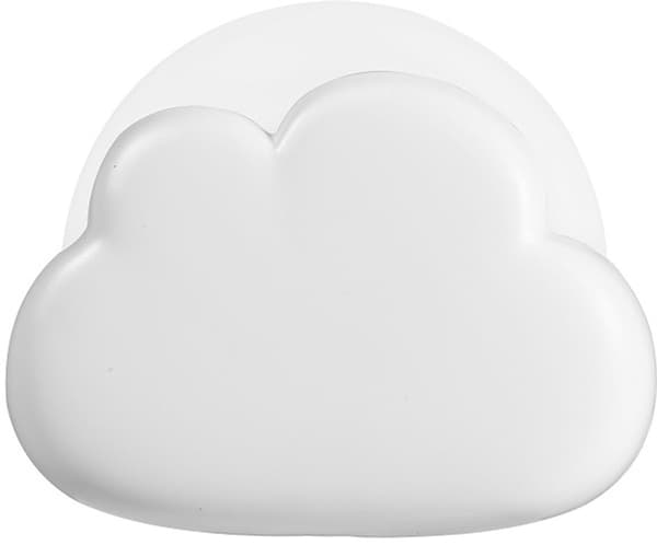 USB oppladbar skyformet LED nattlampe, dimbar, egnet for barnerom, blå.